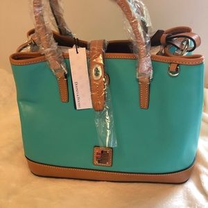 NWT Dooney & Bourke Perry Satchel Jade